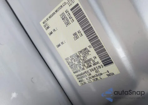 2018 Nissan Maxima 3.5 Platinum из США, поврежденный, VIN 1N4AA6AP8JC368593